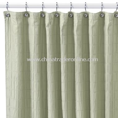Parachute Sage Fabric Shower Curtain from China