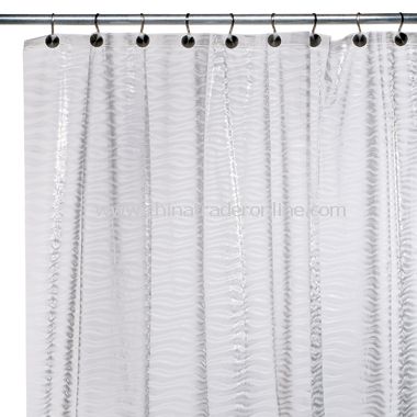 Waves EVA Shower Curtain from China