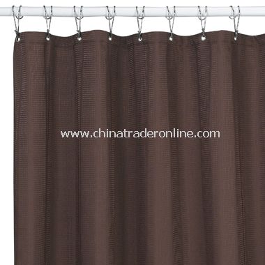 Weston Mocha Fabric Shower Curtain from China