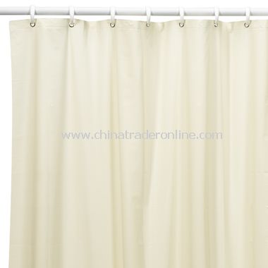 5-Gauge Vinyl Beige Splash Shower Curtain Liner