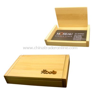 Bamboo Business Card Holder