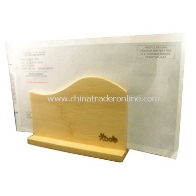 Bamboo Desktop Mail Holder from China