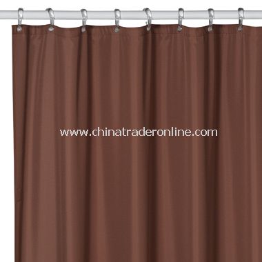 Hotel Mocha Fabric Shower Curtain Liner