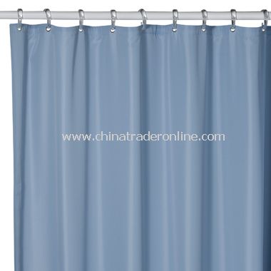 Hotel Ocean Blue Fabric Shower Curtain Liner