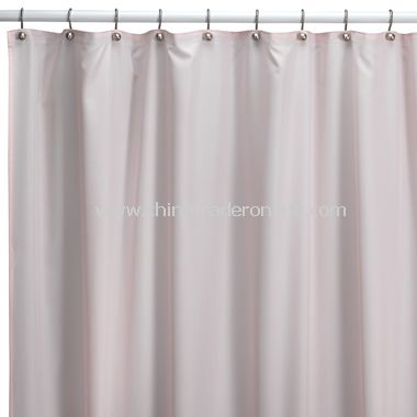 Hotel Pink Fabric Shower Curtain Liner from China