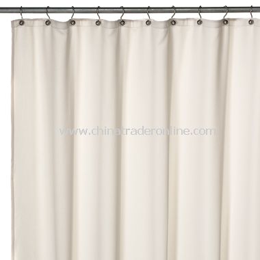 Hotel Solid Weave Ecru Shower Liner from China