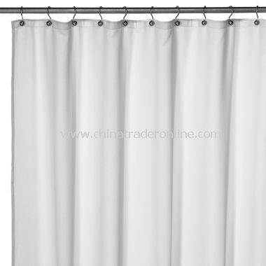 Hotel Solid Weave White Shower Liner from China