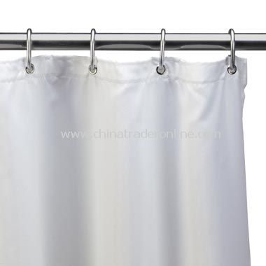 Hotel White Extra Wide Fabric Shower Curtain Liner from China