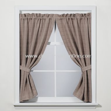 Parachute Linen Bath Window Panel Pair