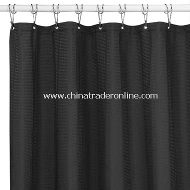 Weston Black Shower Curtain from China