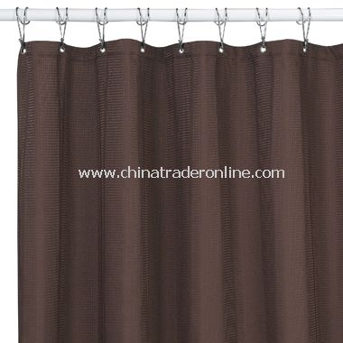 Weston Mocha Fabric Shower Curtain