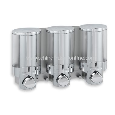 Aviva 3-Bottle Chrome Shower Dispenser from China