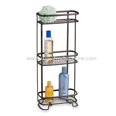 Axis Bronze 3-Shelf Bath Tower