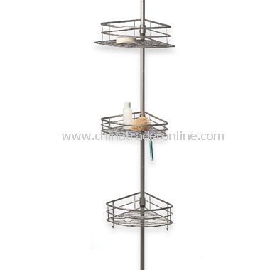 Oversized 3-Tier Pole Caddy - Satin Nickel from China