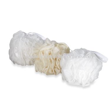 Paris Presents Mesh Bath Sponges (3-Pack) - Natural