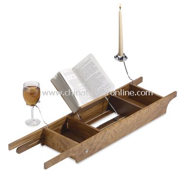 Teak Cross Tub Caddy from China