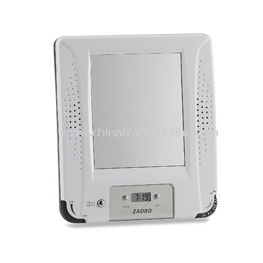 AM/FM Shower Radio with Fog Free Mirror and Digital Clock from China