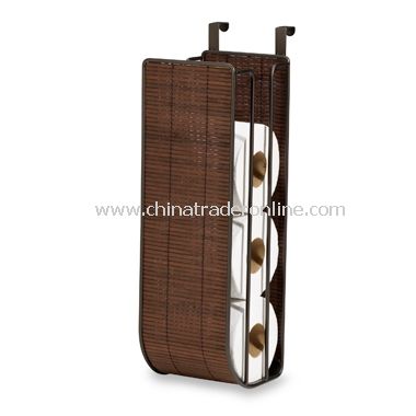 Formbu Espresso Bamboo Over-The-Tank Toilet Tissue Holder from China