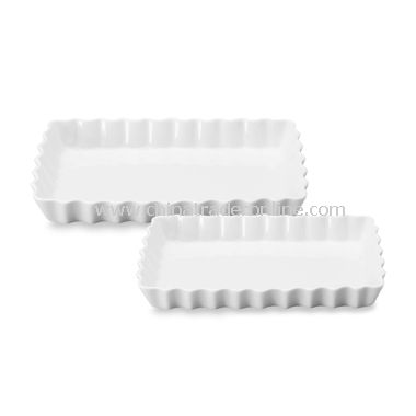 Cuisine Porcelain Fluted Oven Dish from China