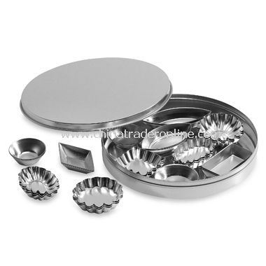 Tin Petit Four Molds (Set of 60) from China