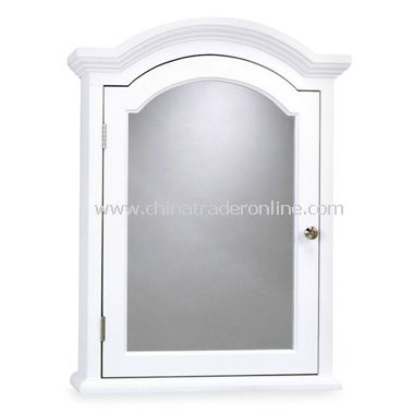 Arch Crown Molding White Medicine Cabinet