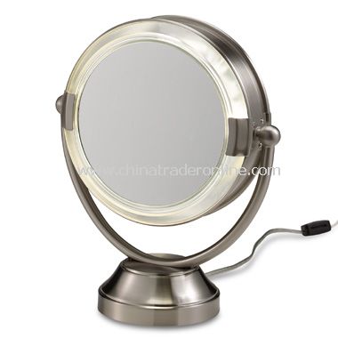 Floxite Fluorescent Lighted Cosmetic 8X/1X Magnification Mirror