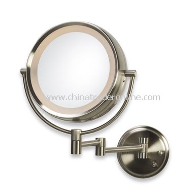 Illuminated 8x Wall Mirror