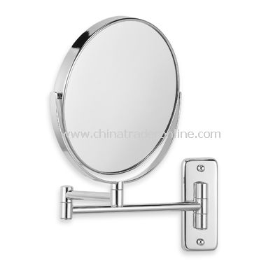 Wall-Mount 8X/1X Magnifying Swivel Mirror - Chrome from China