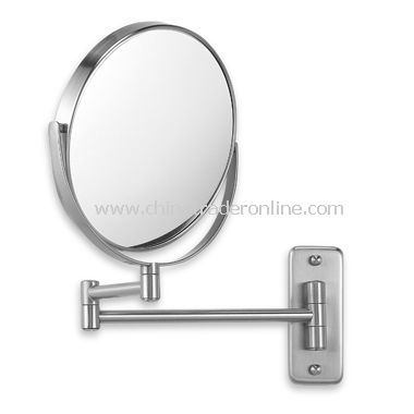 Wall-Mount 8X/1X Magnifying Swivel Mirror - Nickel