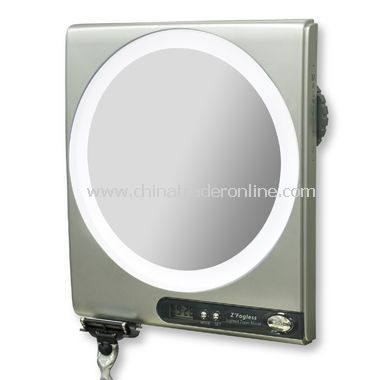 Z Fogless 5X/1X Power Zoom Lighted Shower Mirror