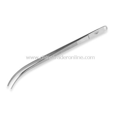 Curved Stainless Steel Cooking Tongs