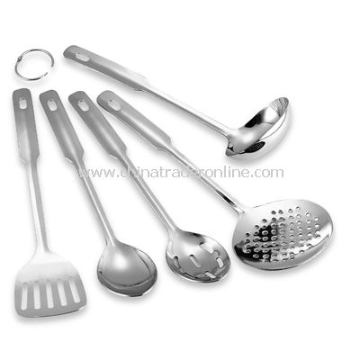 Stainless Steel 5-Piece Utensil Set from China