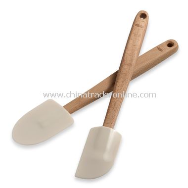 Wooden Silicone Spoons and Spatulas - Marshmallow from China