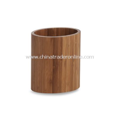 Bamboo Oval Utensil Holder