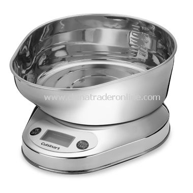 Kitchen Scale with Stainless Steel Bowl
