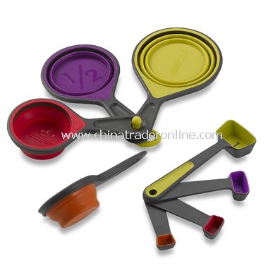 Collapsible Measuring Cups and Spoons Set