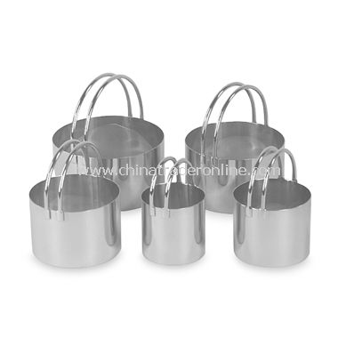 Rounded Biscuit Cutters (Set of 5) from China