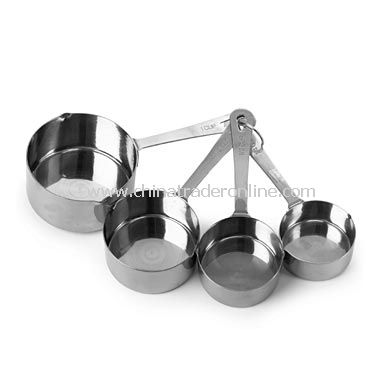 Stainless Steel Set of 4 Measuring Cups from China