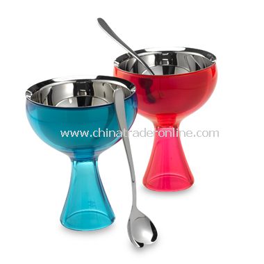 Big Love Ice Cream Bowl And Spoon by Alessi