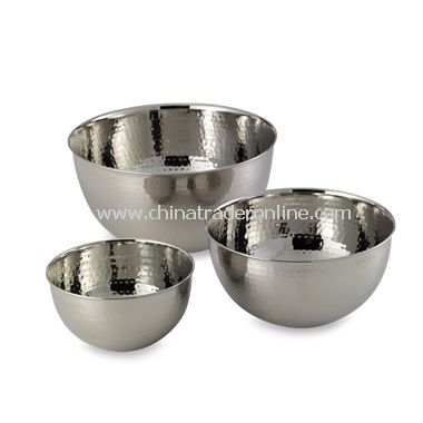 3-Piece Stainless Steel Bowl Set from China