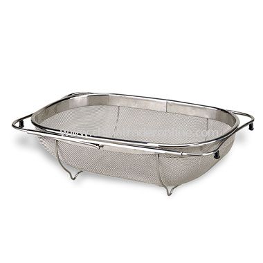Expandable Over-the-Sink Stainless Steel Strainer