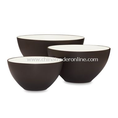 Noritake Colorwave Chocolate Bowls (Set of 3) from China