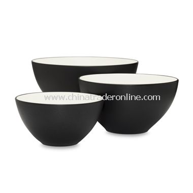 Noritake Colorwave Graphite Bowls (Set of 3) from China