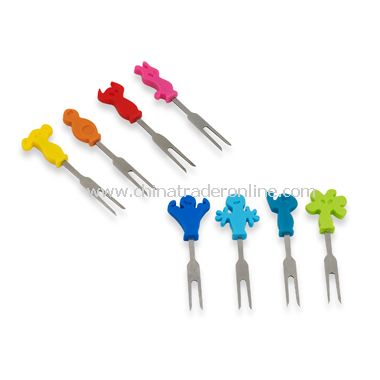 Stainless Steel Snack Marking Forks (Set of 8)