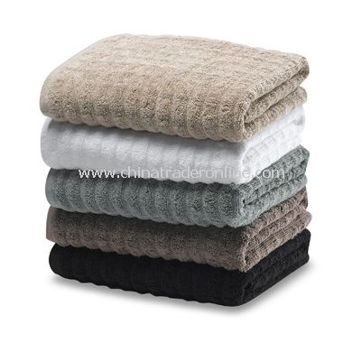 Ampersand Reversible Bath Towels, 100% Cotton