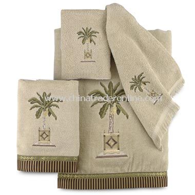 Banana Palm Linen Towels by Avanti, 100% Cotton