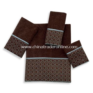 Cobblestone Mocha Towels by Avanti, 100% Cotton from China