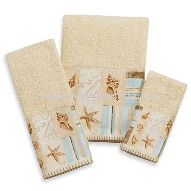 Croscill Sea Farer Bath Towels, 100% Cotton