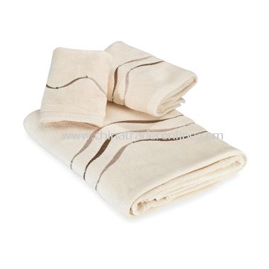 Dante Champagne Bath Towels by Croscill, 100% Cotton from China