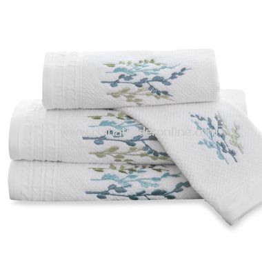 DKNY Spring Tree Bath Towels, 100% Cotton